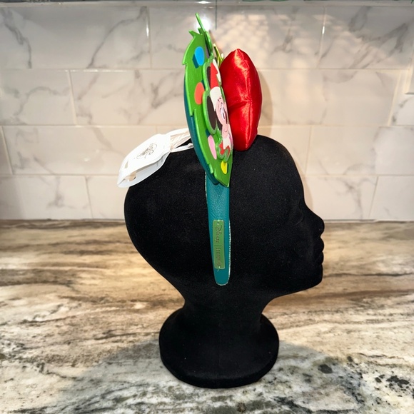Disney Parks Loungefly Mickey & Minnie Holiday Christmas Glow Headband Ears NEW